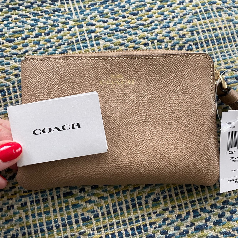 Coach Nude Wristlet NWT